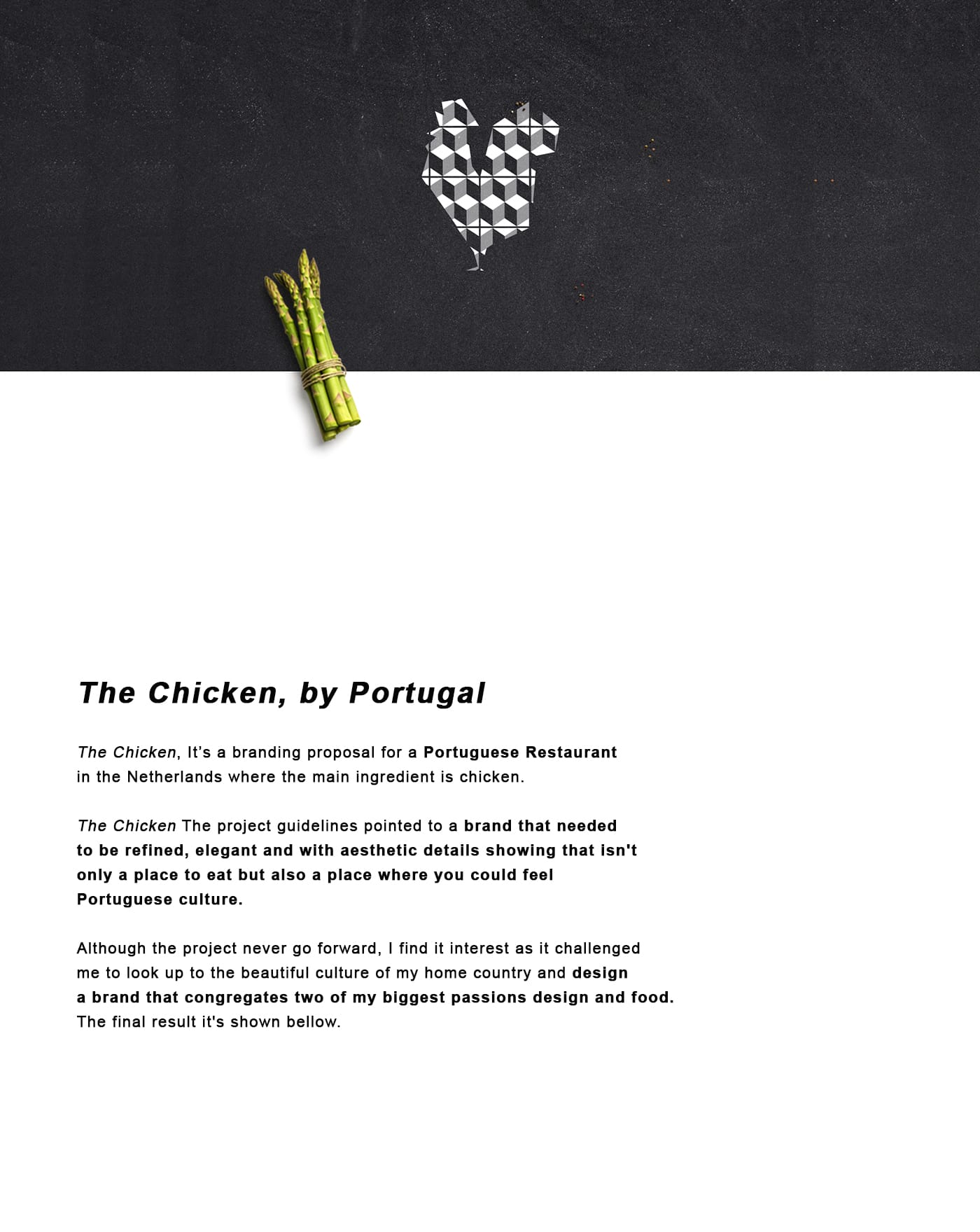 The Chicken intro for desktop