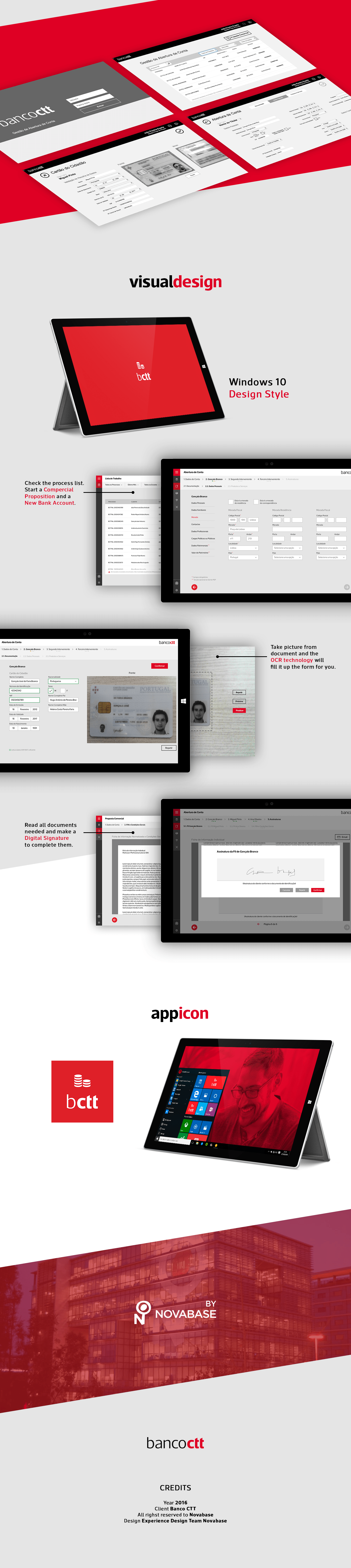 bCTT User Interface & credits dektop