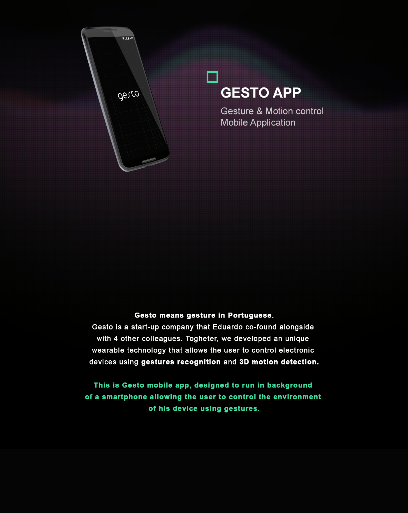 Gesto Gesture Control Mobile App project image