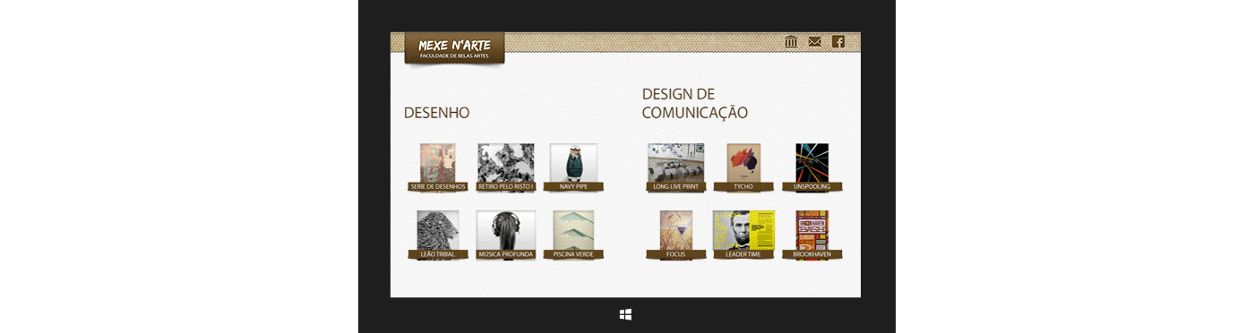 Mexe N'Arte Interactive Book Tablet App project gif