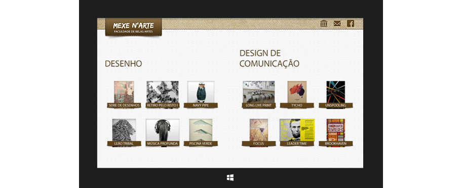 Mexe N'Arte Interactive Book Tablet App project gif
