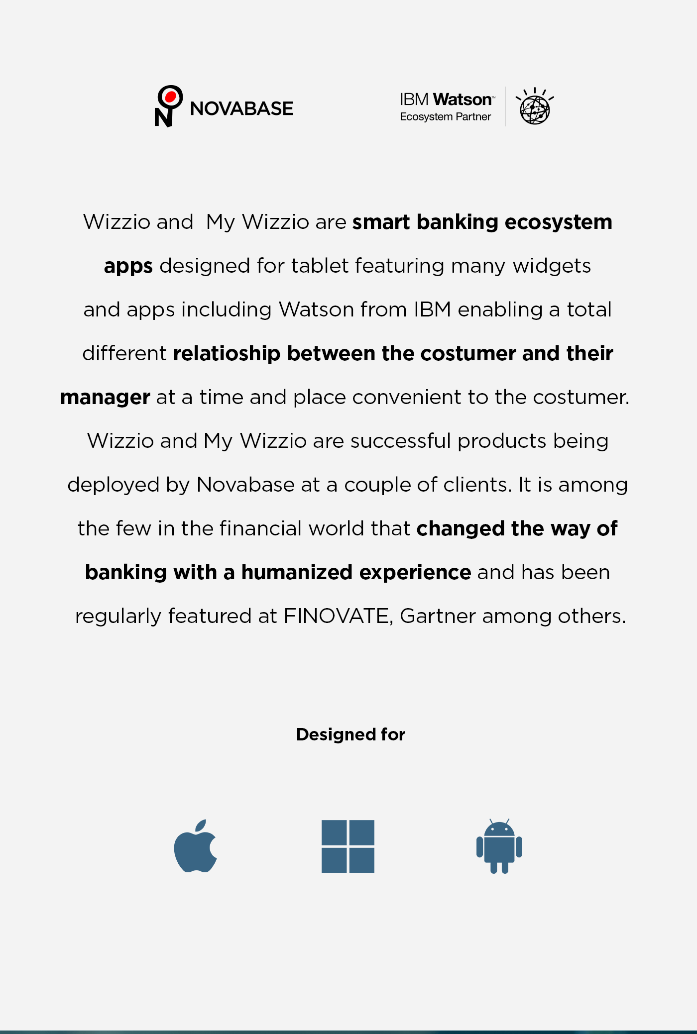 Wizzio & MyWizzio Tablet Mobile App project image
