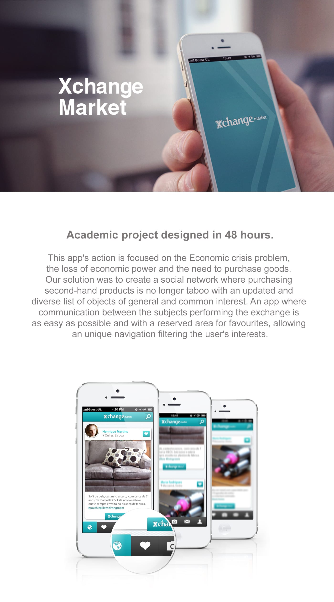 Xchange Market Mobile App project image