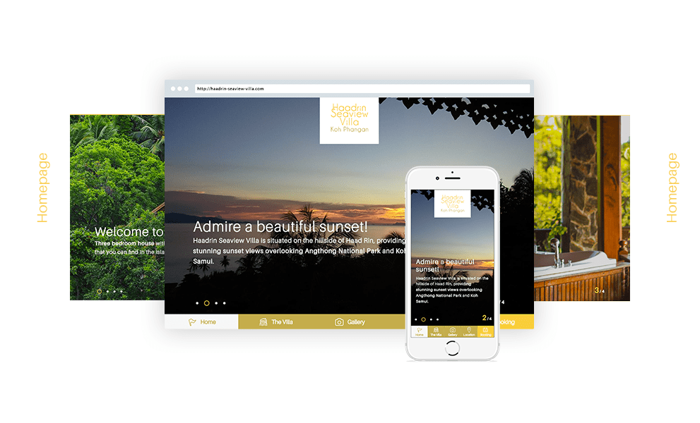 Haadrin Seaview Villa Homepage for mobile